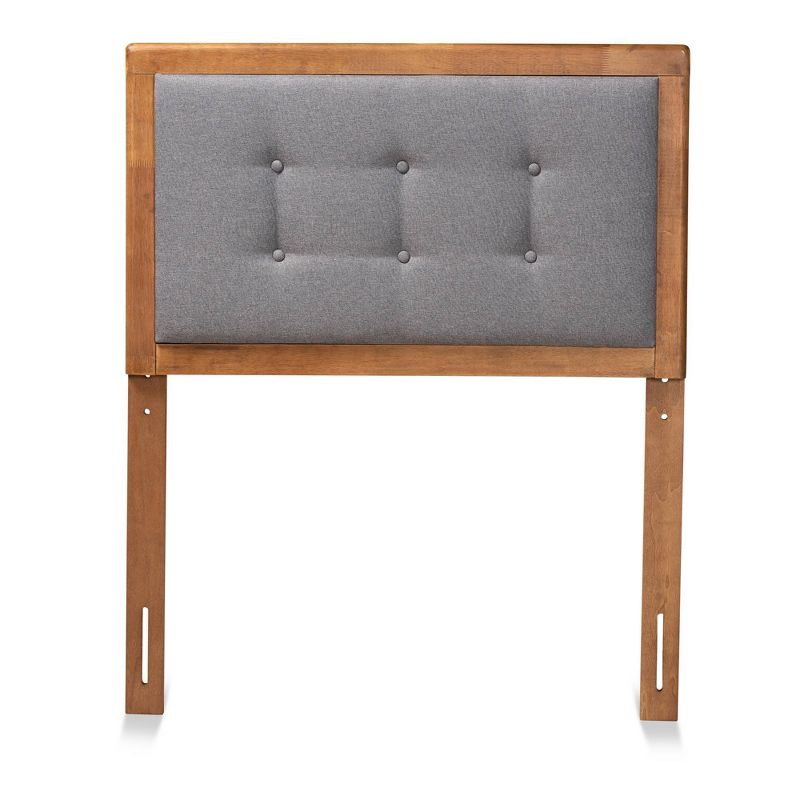 Twin Sarine Fabric Upholstered and Wood Headboard Dark Gray - Baxton Studio, 3 of 6