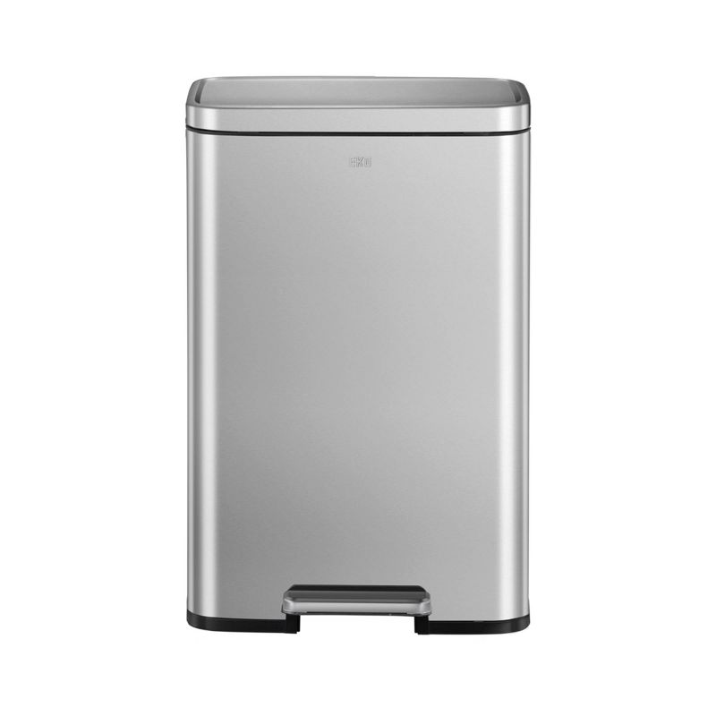 EKO Stainless Steel 50L Madison Step Trash Can, 1 of 7