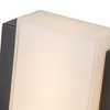 C Cattleya Matte Black Outdoor Dimmable LED Wall Lantern Sconce with Frosted Glass Shade - 3 of 4
