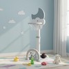 Gymax Toddlers 4-in-1 Sports Hoop Featuring Basketball Soccer Golf and Ring Toss - 4 of 4