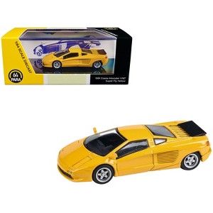 1991 Cizeta V16T Super Fly Yellow 1/64 Diecast Model Car by Paragon Models - 1 of 3