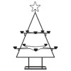 vidaXL Metal Christmas Tree Black Powder-coated steel 30 in Collapsible - 4 of 4
