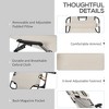 PAGED Folding Camping Chairs 2-in-1 Tanning Chair with Pillow, Pocket for Camping, Beach, Picnics, Deck - 2 of 4