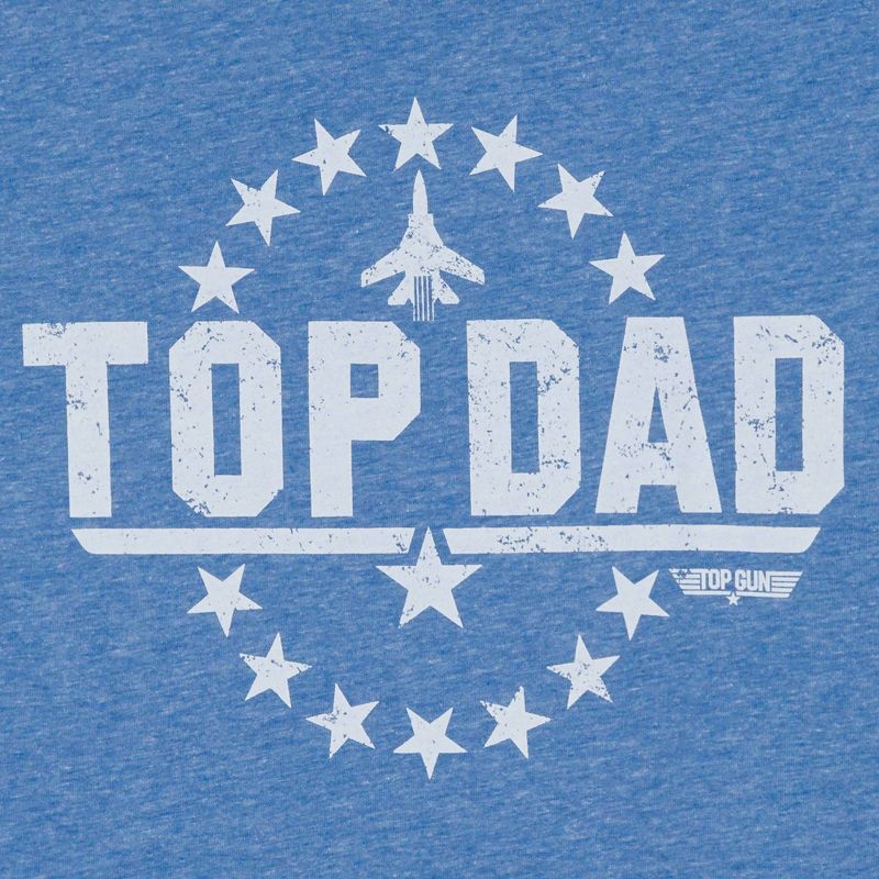 Men&#39;s Top Gun Short Sleeve Graphic T-Shirt - Blue, 3 of 4