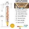Runesay E14 LED Light Bulb Warm White T20 2W LED Filexible Filament Bulbs 2200K Vintage Light Bulb Equivalent 20W Incandescent Lamps - 2 of 4