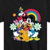 Boys' - Disney - Character Group Rainbow Flower Short Sleeve Graphic T-Shirt - 2 of 4