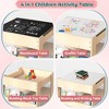 Aoibox  4-in-1 Kids Wooden Activity Desk and Chair Set with Dual-Sided Whiteboard Chalkboard Storage for Learning and Play - 2 of 4