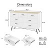 NicBex Metal Handles & Legs Modern Dresser Storage Cabinet for Bedroom with Drawers - 3 of 4