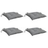 vidaXL Chair Cushion Non Slip Outdoor Patio Seat Cushion Pad Oxford Fabric - Gray 19.7" x 19.7" x 2.8" 4 Pack - 3 of 4