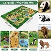 12-Piece Safari Animal Toys with Jumbo Play Mat, Realistic Jungle Figurines for Educational Play and Toddler Learning - 4 of 4