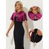 INSPIRE CHIC Women's Sequin Jacket Flared Sleeve Sparkly Bolero Crop Glitter Shrug - 2 of 4