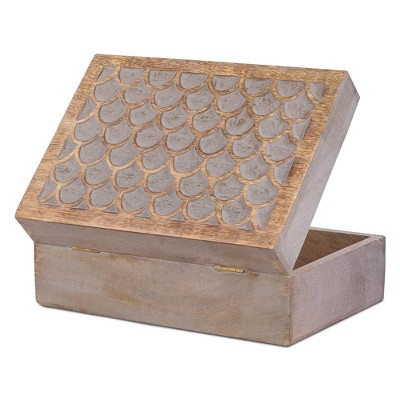 Mela Artisans Storage Box Scallop