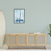 Stupell Industries Nautical Blue Sailboat Tranquil Coastal Water Watercolor Painting Black Framed Giclee Art - 2 of 4