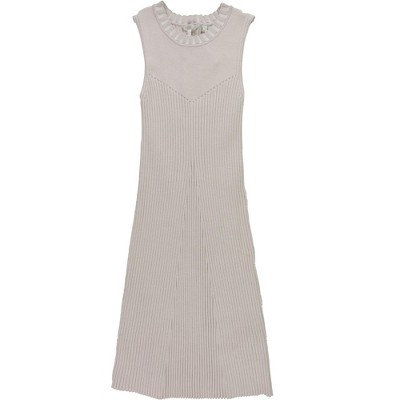 GUESS Womens Ribbed Mini Bodycon Sweater Dress