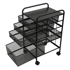 YIYIBYUS Rolling File Cabinet with 5 Drawers, Craft Cart Organizer with Wheels - 1 of 4