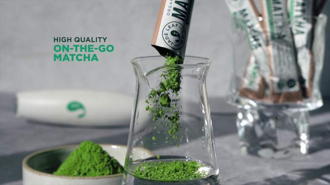 Jade Leaf Ceremonial Grade Matcha Green Tea Single Serve Stick Packs - 10ct, 2 of 8, play video
