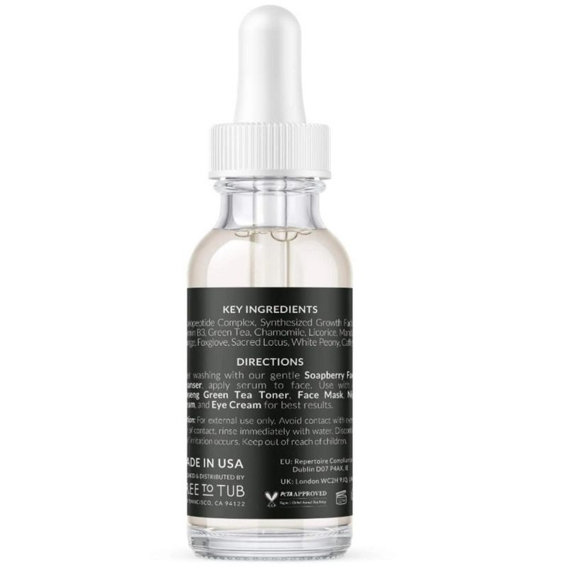 Tree To Tub Peptides & Niacinamide Serum For Face - Anti Aging Multi Peptide Serum For Men And Women With Niacinamide, Collagen Peptides & Green Tea, 6 of 13
