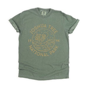 Simply Sage Market Women's Joshua Tree National Park Short Sleeve Garment Dyed Tee - 1 of 4