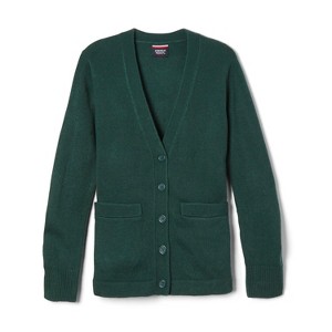 French Toast School Uniform Co-Ed V-Neck Sweater Cardigan - 1 of 2
