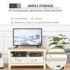Corner TV Stand for TVs up to 50" with Drawers and Open Storage Compartment, Entertainment Center Console Table for Living Room - 4 of 4