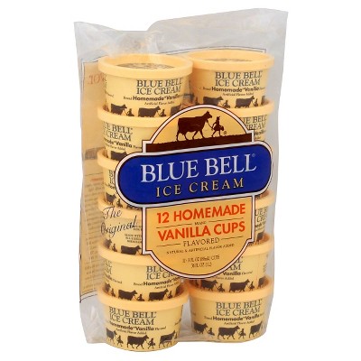 blue bell ice cream cups