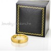 Jewelry Avalanche Gold IP Dome Brushed Center Beveled Tungsten Carbide Wedding Band, Comfort-fit, 6mm - 2 of 4