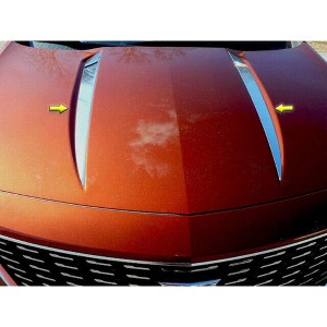QAA is Compatible with 2019-2020 Cadillac XT4 2 Piece Stainless Hood Accent Trim HT59210 - 1 of 4