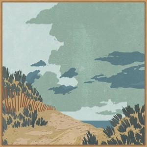 30" x 30" Hidden Dune II by Jacob Green: Amanti Art Framed Landscape Canvas - 1 of 4