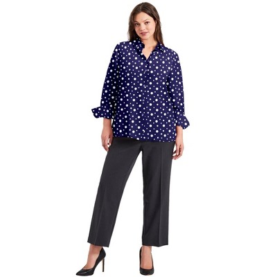 Avenue Women's Plus Size Button Front Blouse