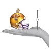 Old World Christmas Blown Glass Christmas Ornament, Louisiana State University Helmet - 3 of 3