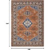 Washable Boho Rug Ultra-Thin Distressed Vintage Rug Low-Pile Floor Carpet Stain Resistant Rugs for Living Room Bedroom Dining Room Office - 2 of 4
