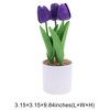 Unique Bargains Artificial Plants Tulip Plastic 3.15"x3.15"x9.84" 1 Pcs - 3 of 4