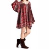 Women's Patch Print Baby Doll Dress - Velzera - 2 of 4