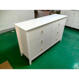 Fluted 7 Drawer Dresser Wide Dressers Chest of Drawers - 1 of 1