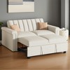 Soft Cushion Convertible Sofa Pull Bed for Two People to Sit On, 2-Seater Upholstery Couch for Living Room - Leovsnove - 2 of 4