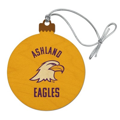 Ashland University Eagles Logo Wood Christmas Tree Holiday Ornament