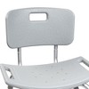 McKesson Bath Bench 19.25" W 11-1/2 Inch Seat Depth 400 lbs. Weight Capacity, 4 Ct - 4 of 4