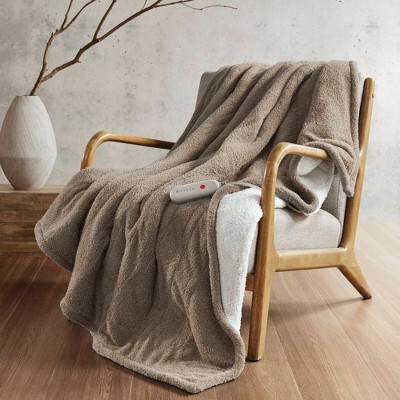 NicBex 50x60" Throw Blanket,Heated Blanket with 5 Heat Settings,Soft Bed Blanket for Bedroom