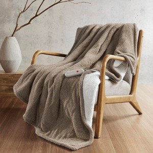 NicBex 50x60" Throw Blanket,Heated Blanket with 5 Heat Settings,Soft Bed Blanket for Bedroom - 1 of 4