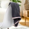 PiccoCasa 330 GMS Microfiber Polyester Luxury Flannel Fleece Soft Bed Blankets - 4 of 4