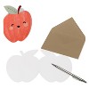 24ct Blank Fall Cards Pack Apple - 2 of 4