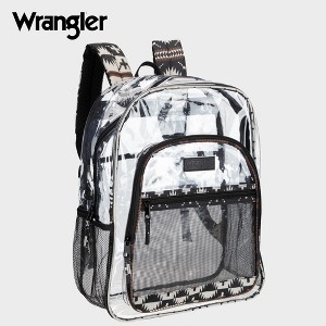 Wrangler Dome Clear Backpack, 18.5" Water-Resistant Durable Clear Bags, See Thru Bag for School, Travel, Casual Use, Stadiums, Concerts - 1 of 4