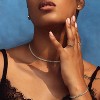 14K Gold Plated Tennis Necklace - 3mm Butterfly Rhinestone Choker for Women - 4 of 4