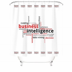 Business Intelligence Shower Curtains for Bathroom Waterproof Fabric Bath Curtain Durable Soft Stylish Bathroom Decor 72x72 Inch - 1 of 1