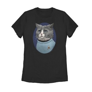 Women's Star Trek Doctor McCoy Cat Portrait T-Shirt - 1 of 3