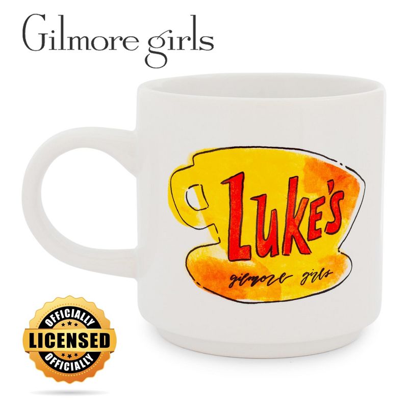 Silver Buffalo Gilmore Girls Luke's Diner Single Stackable Ceramic Mug | Holds 13 Ounces, 2 of 7
