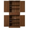 TIRAMISUBEST 4 Door Cabinet with 1 Drawer, with 4 Adjustable Inner Shelves, Storage Cabinet - 4 of 4