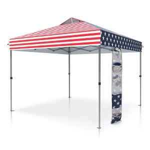 Captiva Designs 10’x10’ Instant Pop Up Canopy Tent – One-Push Setup with Vented Roof, Includes Storage Bag and Accessories - 1 of 4