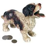 Design Toscano Cavalier King Charles Spaniel Dog Cast Iron Mechanical Coin Bank