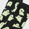 Women's Glow-in-the-Dark Ghosts Halloween Crew Socks - Hyde and EEK! Boutique™ Black 4 - 10 - 3 of 3
